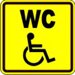 Табличка 200х200 "Туалет для инвалидов"